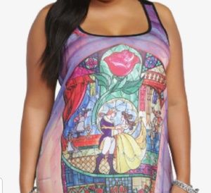 Torrid Beauty & the Beast racerback Tanktop